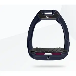 Estribos de seguridad para equitación Inclinado Grip Marino/Negro/Púrpura Flex-On Safe-On image-0
