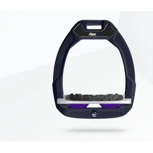 Ιππικά στηρίγματα ασφαλείας Κεκλιμένα Ultra Grip Θάλασσα/Γκρι/Βιολετί Flex-On Safe-On image-0