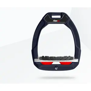 Γυαλιστερά ασφάλειας ιππασίας Κεκλιμένα Ultra Grip Θαλάσσια/Γκρι/Κόκκινο Flex-On Safe-On image-0