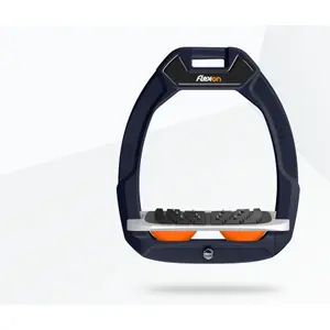 Άγκιστρα ασφαλείας ιππασίας με κλίση Ultra Grip Θαλάσσης/Γκρι/Πορτοκαλί Flex-On Safe-On image-0
