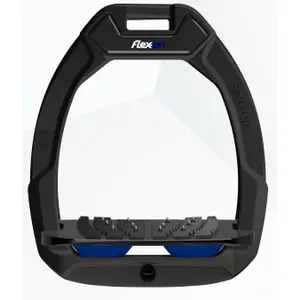 Πετάλωμα ασφαλείας ιππασίας Κεκλιμένο Ultra Grip Ναυτικό/Μαύρο/Μπλε Flex-On Safe-On image-0