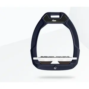 Πλαϊνά σκεύη ασφαλείας ιππασίας Plat Grip Ναυτικό/Λευκό/Καφέ Flex-On Safe-On image-0