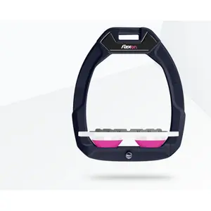 Ασφαλή υποδήματα ιππασίας Plat Grip Ναυτικό/Λευκό/Ροζ Flex-On Safe-On image-0