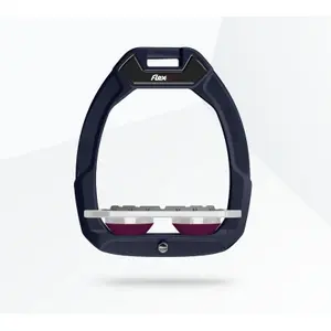 Πεταλούδες ασφαλείας ιππασίας Plat Grip Μπλε/Γκρι/Βαθύ Μωβ Flex-On Safe-On image-0