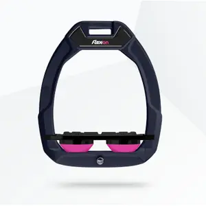 Είδη ασφαλείας ιππασίας Flat Grip Μπλε/Μαύρο/Ροζ Flex-On Safe-On image-0