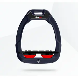 Στεφάνες ασφαλείας ιππασίας Flat Grip Μπλε/Μαύρο/Κόκκινο Flex-On Safe-On image-0