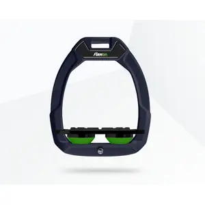 Ασφαλή αναβολέτα ιππασίας Plat Grip Θαλάσσια/Μαύρο/Πράσινο Flex-On Safe-On image-0
