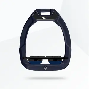 Jezdecké bezpečnostní třmeny Plat Grip Námořní/Černá/Námořní Flex-On Safe-On
