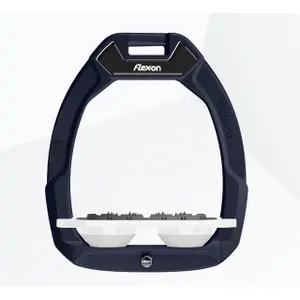 Estribos de seguridad de equitación Plat Ultra Grip Marino/Blanco/Blanco Flex-On Safe-On image-0