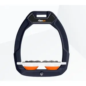 Ασφάλειες ιππασίας Flat Ultra Grip Μπλε/Λευκό/Πορτοκαλί Flex-On Safe-On image-0