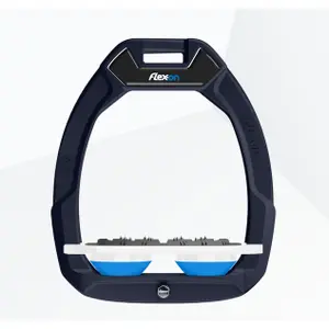 Στοιχεία ασφαλείας ιππασίας Flat Ultra Grip Μπλε/Λευκό/Μαρίνα Flex-On Safe-On image-0