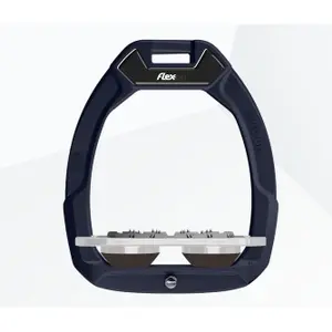 Στεφάνια ασφαλείας ιππασίας Plat Ultra Grip Θαλάσσιο/Γκρι/Καφέ Flex-On Safe-On image-0