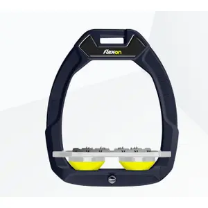 Υποπόδια ασφαλείας ιππασίας Flat Ultra Grip Θαλάσσιο/Γκρί/Κίτρινο Flex-On Safe-On image-0
