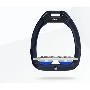 Ασφάλεια ιππασίας με επίπεδους αναβάτες Ultra Grip Ναυτικό/Γκρι/Μπλε Flex-On Safe-On image-0