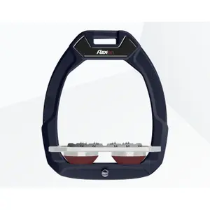 Σχέδια ασφαλείας ιππασίας Plat Ultra Grip Ναυτικό/Γκρίζο/Μπορντώ Flex-On Safe-On image-0