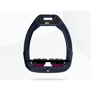 Παράλληλα ασφαλείας ιππασίας Plat Ultra Grip Ναυτικό/Μαύρο/Βιολετί Flex-On Safe-On image-0