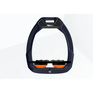 Πεταλούδες ασφαλείας ιππασίας Flat Ultra Grip Μπλε/Μαύρο/Πορτοκαλί Flex-On Safe-On image-0