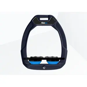 Πλατιά σαμαράκια ασφαλείας ιππασίας Ultra Grip Ναυτικό/Μαύρο/Μπλε Flex-On Safe-On image-0