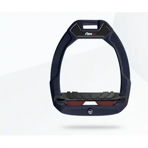 Πλαίσιο ασφαλείας ιππασίας Κεκλιμένο Grip Μπορντό/Μαύρο/Μπορντό Flex-On Safe-On image-0