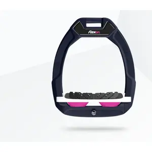Ευθυγραμμισμένα ασφαλείας ιππασίας Ultra Grip Bordeaux/Λευκό/Ροζ Flex-On Safe-On image-0