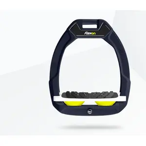 Κάγκελα ασφαλείας ιππασίας Κεκλιμένα Ultra Grip Βουργουνδίας/Λευκό/Κίτρινο Flex-On Safe-On image-0