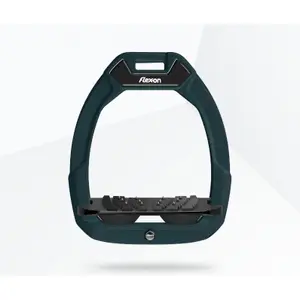 Étriers de sécurité d’équitation Incliné Ultra Grip Vert/Noir/Noir Flex-On Safe-On image-0