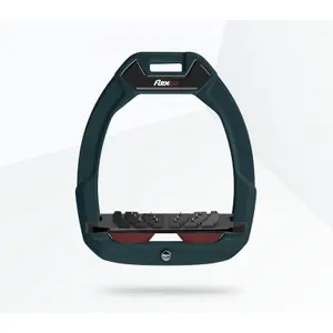 Ασφάλειες ιππασίας Κεκλιμένες Ultra Grip Πράσινο/Μαύρο/Μπορντώ Flex-On Safe-On image-0