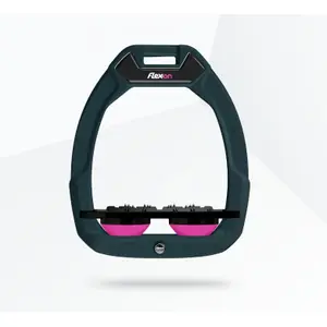Πλατιά Σέλα Ασφαλείας Ιππασίας Ultra Grip Πράσινο/Μαύρο/Ροζ Flex-On Safe-On image-0