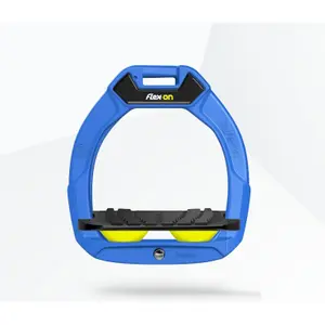 Ασφάλειες ιππασίας με κλίση Grip Μπλε/Μαύρο/Κίτρινο παιδικό Flex-On Safe-On image-0