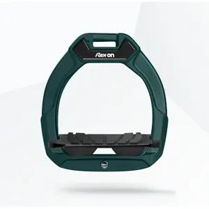 Étriers de sécurité d’équitation Incliné Grip Vert/Noir/Noir enfant Flex-On Safe-On
