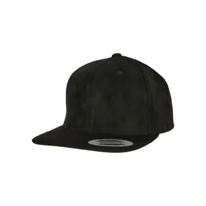 Suede leather snapback cap Flexfit