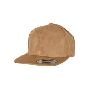 Suede leather snapback cap Flexfit image-0