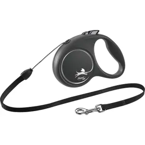 Touw hondenriem Flexi Black Design image-0