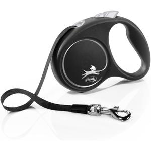 464454agt-webbing-dog-leash-flexi-silver-s