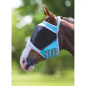 Fliegenmaske für Pferde aus feiner Masche ohne Ohren FlyGuard Pro image-0