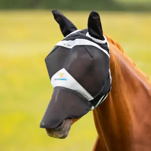 Fliegenmaske für Pferde aus feinem Netz mit Ohren und Nase FlyGuard Pro image-0