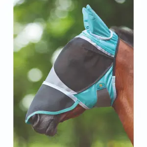 Fliegenmaske für Pferde mit Ohren und Nase FlyGuard Pro Deluxe image-0