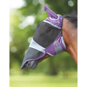 Horse fly mask with ears and nose FlyGuard Pro Deluxe image-0