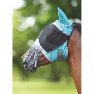 Fliegenmaske für Pferde mit Nasenfransen FlyGuard Pro Deluxe image-0