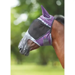Fliegenmaske für Pferde mit Nasenfransen FlyGuard Pro Deluxe image-0