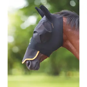 Fliegenmaske für Pferde mit Nasenschutz FlyGuard Pro Stretch image-0