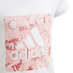 Camiseta de chica adidas Most Haves Doodle BoS image-3