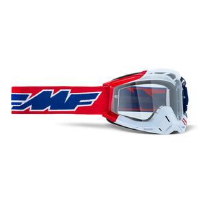 f5003600006-maschera-da-cross-per-moto-con-lente-trasparente-fmf-vision-powerbomb-us-of-a-bianco-rosso-tu