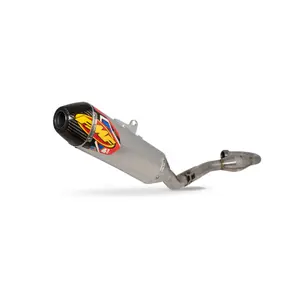Udstødning til 4-takts motorcykel FMF suzuki rmz450'18-21 s/s alum fact-4.1 rct w/r.carbon complete exhaust system w/ m-bomb image-0