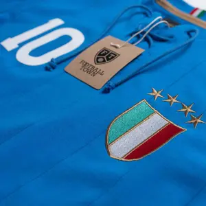 T-shirt com cordões Football Town Retro Gli Azzurri image-1