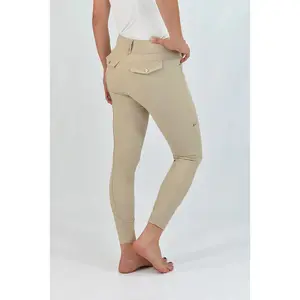 Dames wedstrijdbroek met middengrip For Horses Ennie Crystal image-2