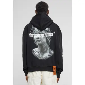 Oversized hooded sweatshirt Forgotten Faces Fading Logo Statue Heavy image-2