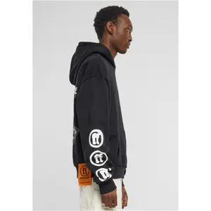 Oversized hooded sweatshirt Forgotten Faces Fading Logo Statue Heavy image-3