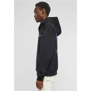 Oversized hooded sweatshirt Forgotten Faces Flowered Skull Heavy image-1