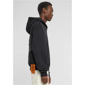 Oversized hooded sweatshirt Forgotten Faces Flowered Skull Heavy image-3